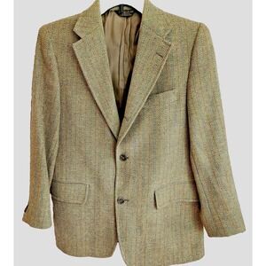 Vtg J.Press Donegal Mist Sack Coat 3/2 Roll Herringbone 38S Updated Sz